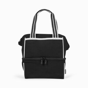 Dual Compartment Lunch Bag (Black)